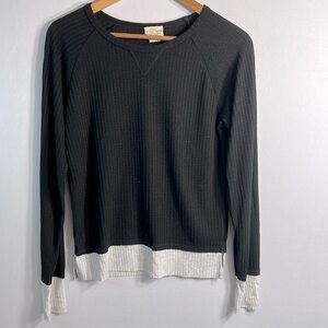 Telluride Clothing Company Black Waffle Weave Sweater size S